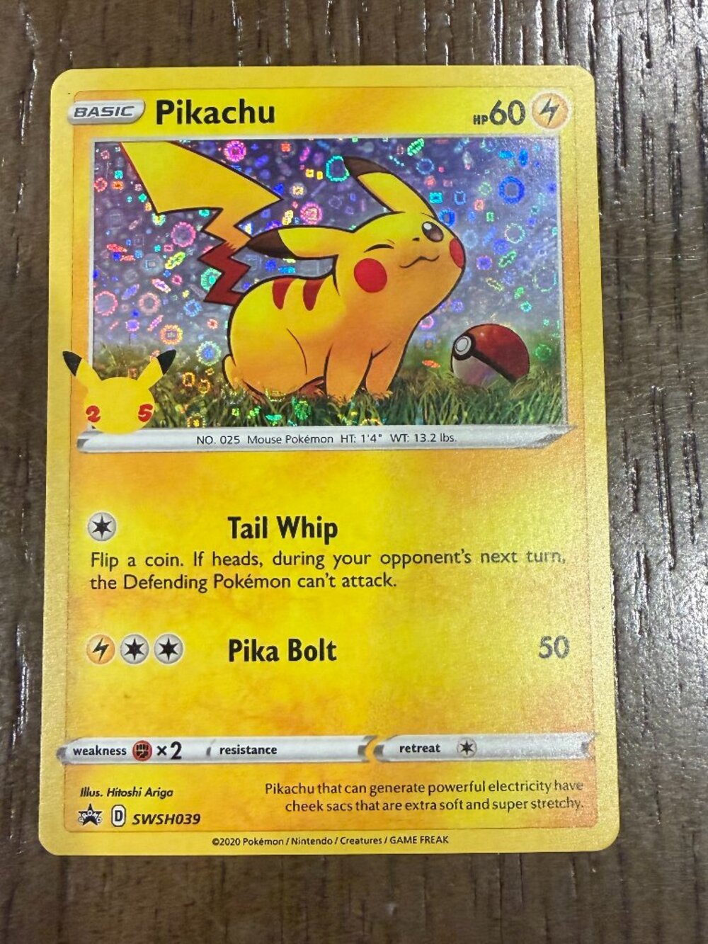 Pikachu General Mills Promo Holo Pokémon Sword & Shield Black Star #SWSH039 S12